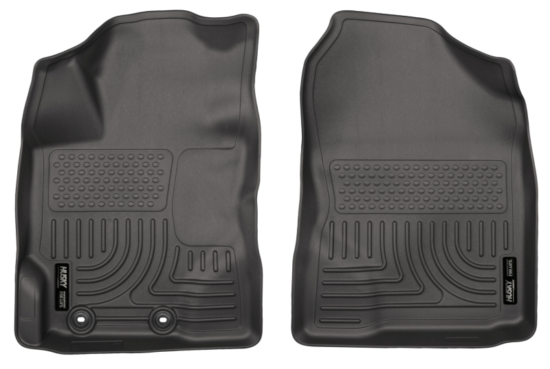 Toyota Yaris Floor Mats - Front - Husky Liners - WeatherBeater - Black - `12-`18 Toyota Yaris Floor Mats - Front - Husky Liners - WeatherBeater - Black - `12-`18